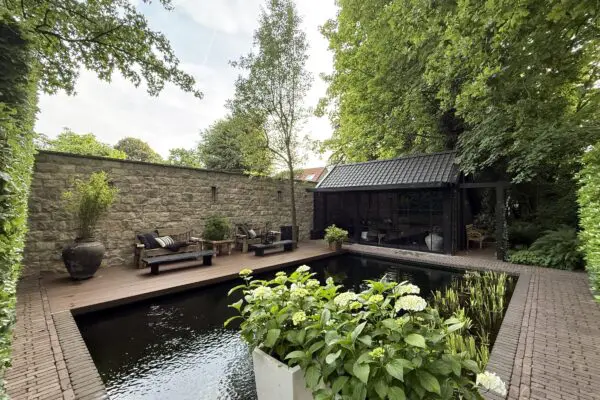 Tuinmuur met Geopietra Steenstrips