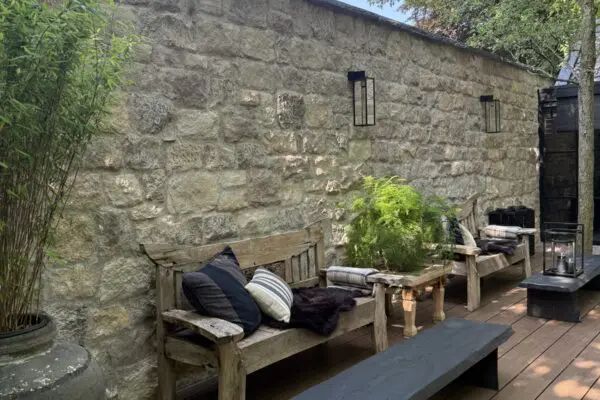 Tuinmuur met Geopietra Steenstrips