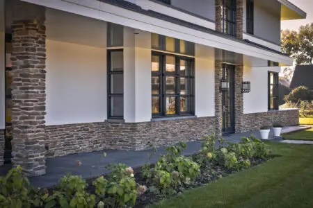 blumone gevel op villa | Bogaerds architecten