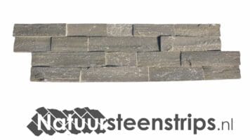 Grijs Kwartsiet Natuursteenstrips - paneel van Natuursteen - z-vorm.