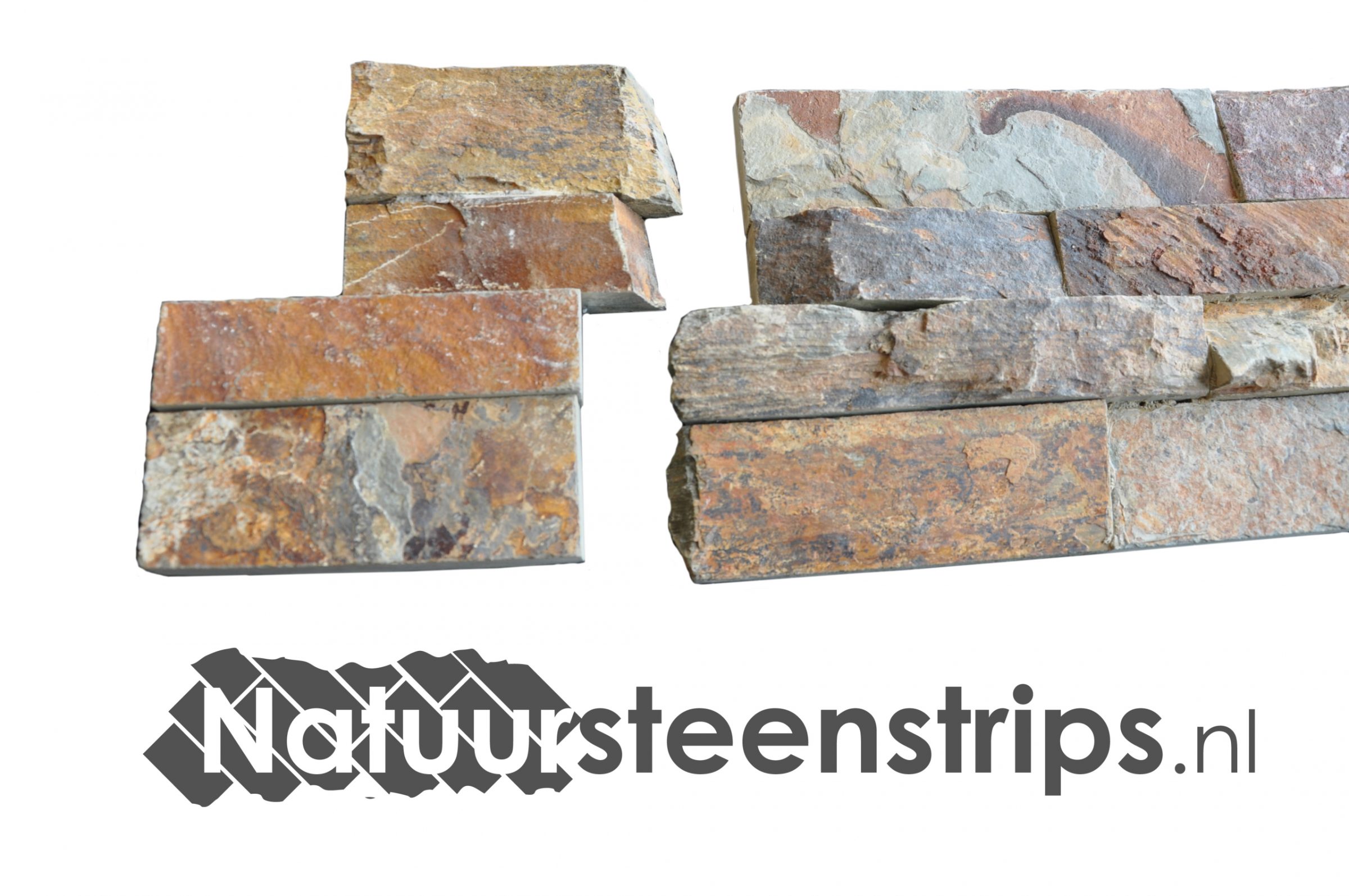 Hoeken Natuursteenstrips.