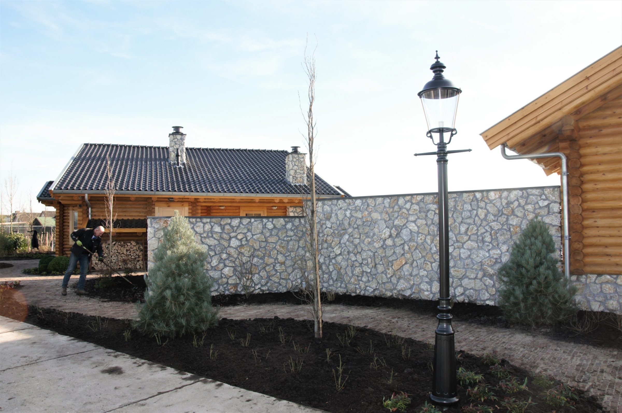 Natuurlijke tuinmuren.