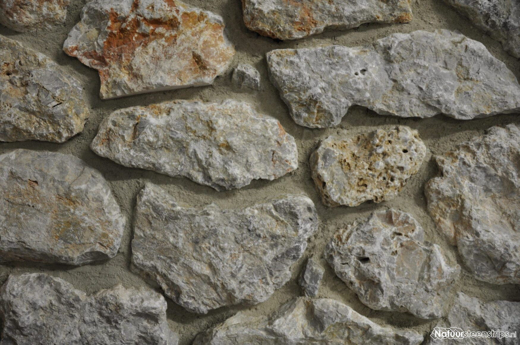 begroting Civic Verhoogd Rocks Grey - Steenstrips - Natuurstenen wandbekleding - Beperkte dikte.