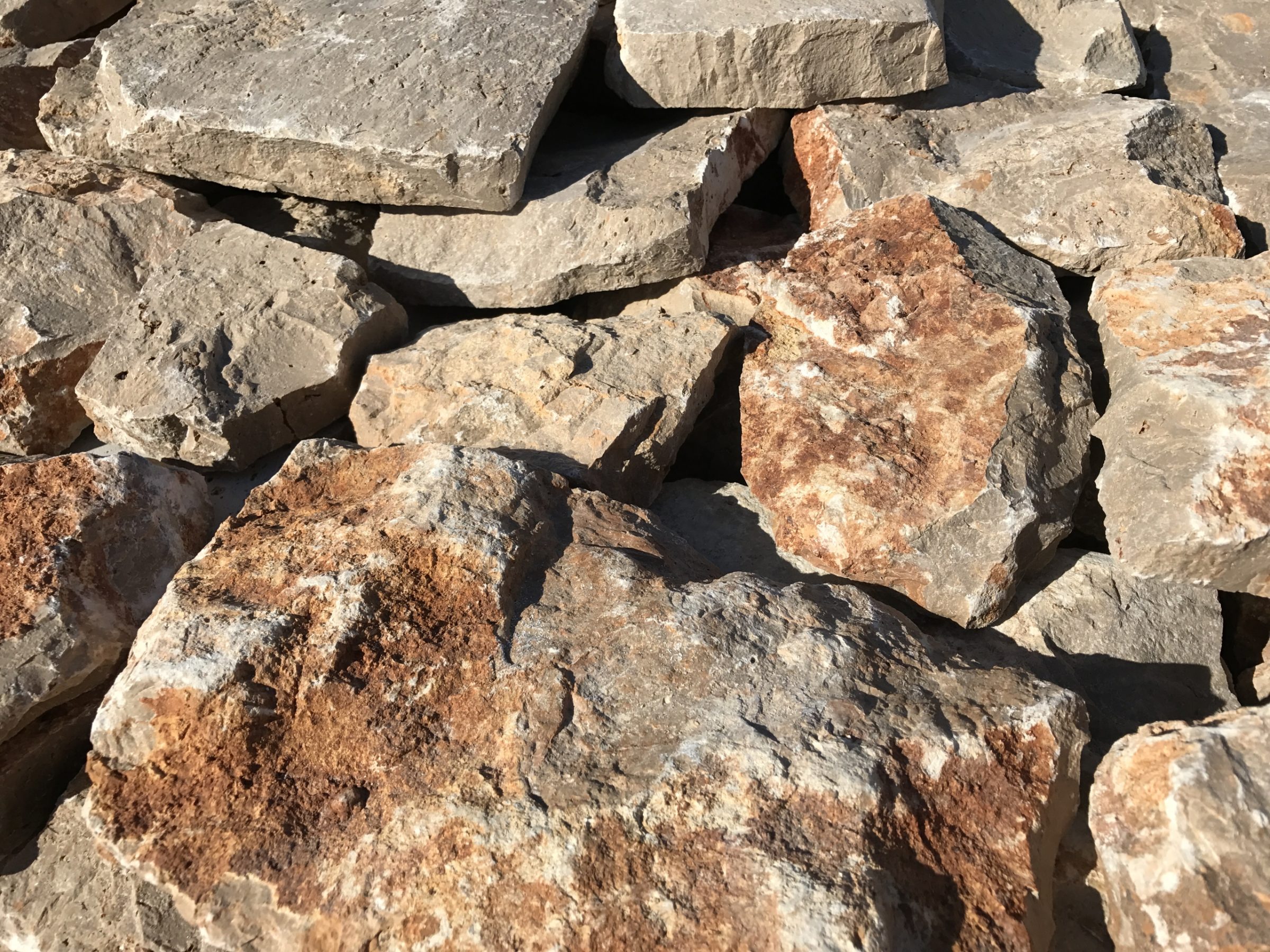 Rocks Steenstrips beige - bruin.