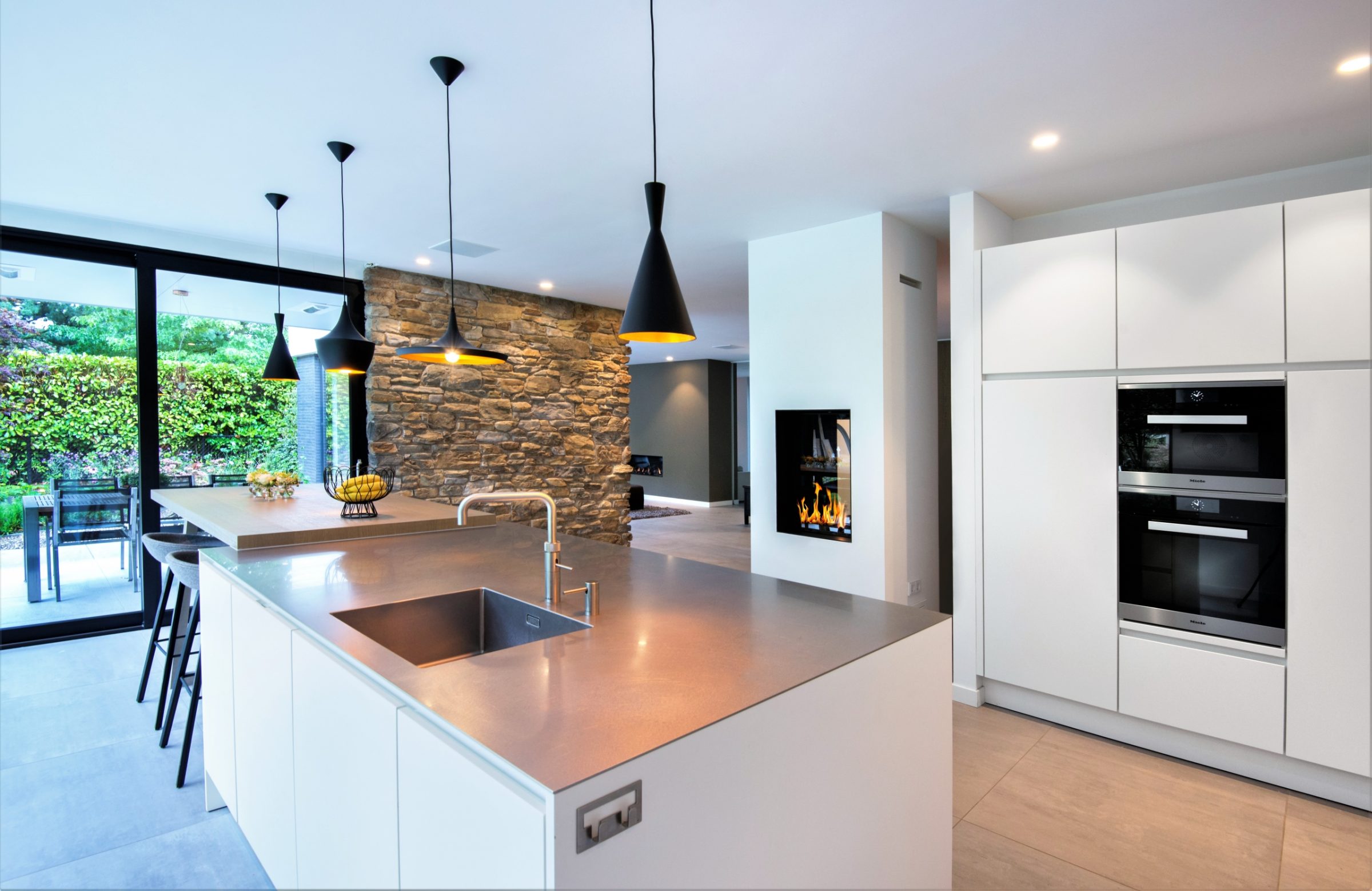 Steenstrips keuken achterwand