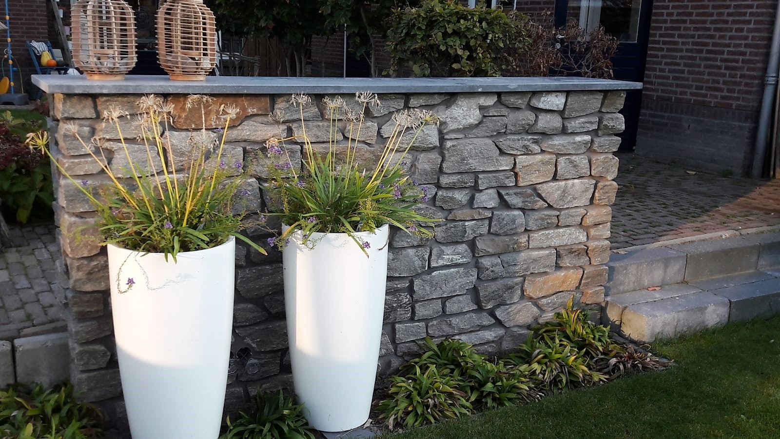 Rocks Grijs Bruin tuinmuur 