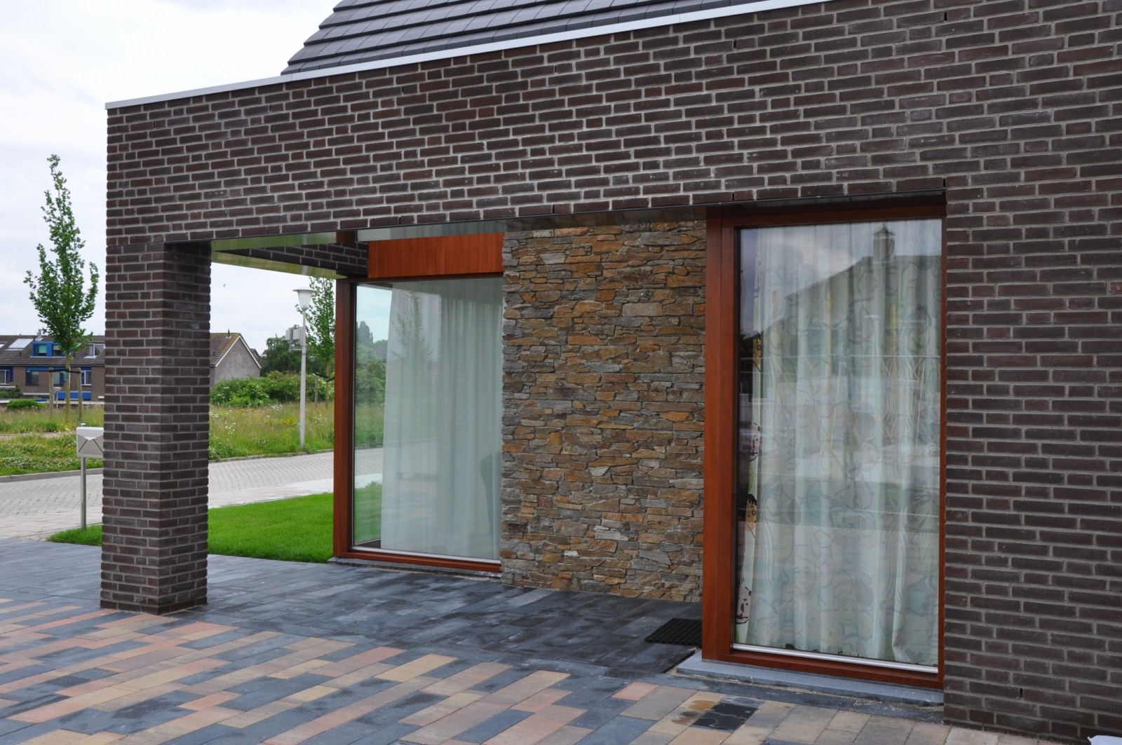 Steenpanelen Puzzle Brons/Rustiek Kwartsiet.