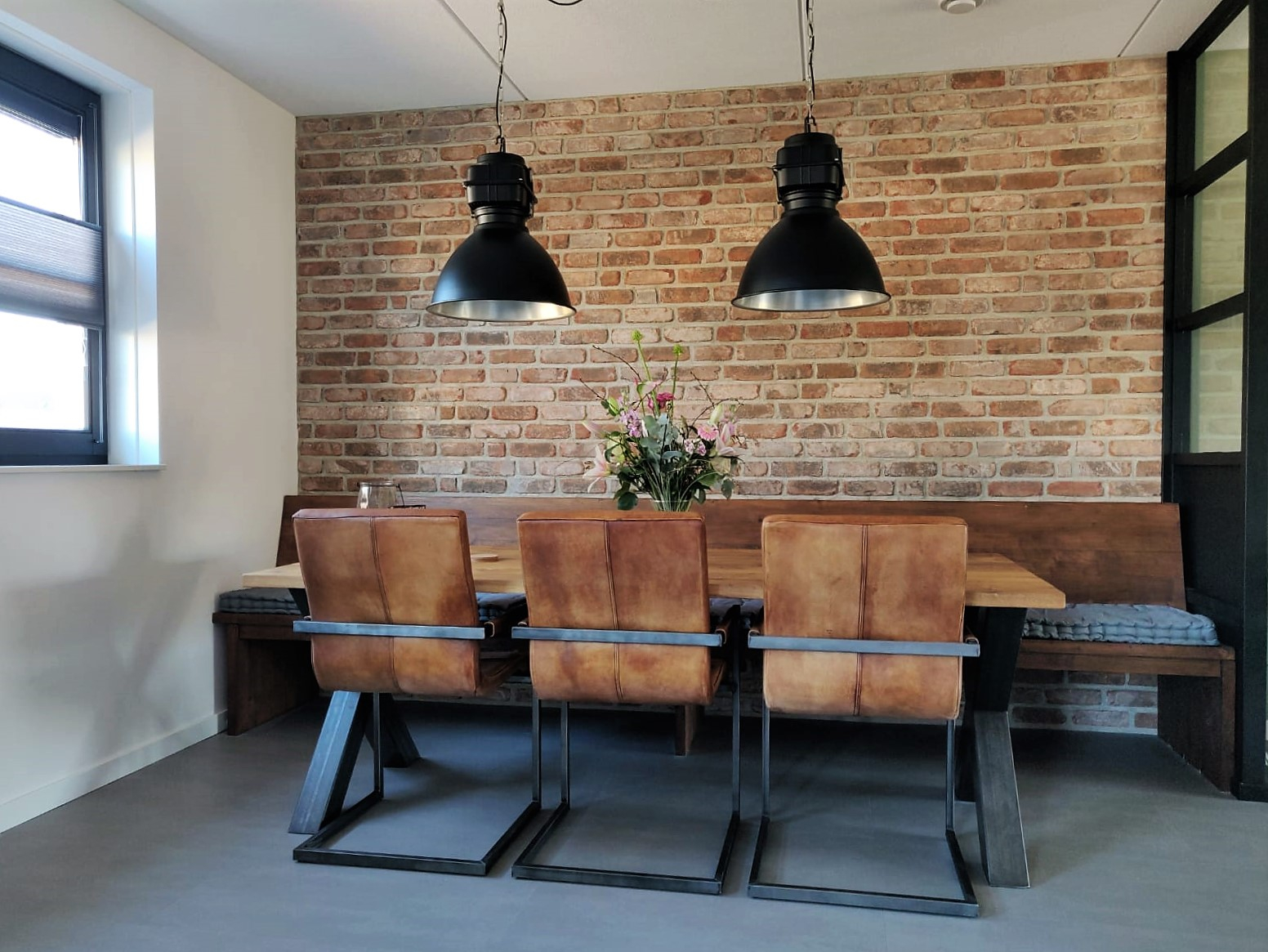 Industriële Baksteenstrips interieur