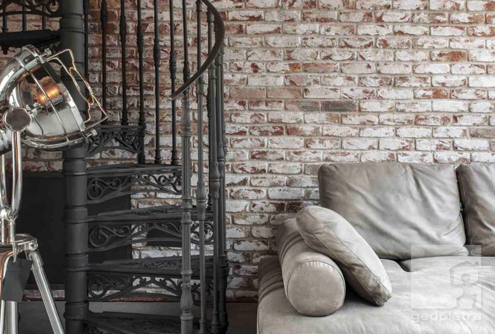 Industriële luxe wandbekleding woonkamer