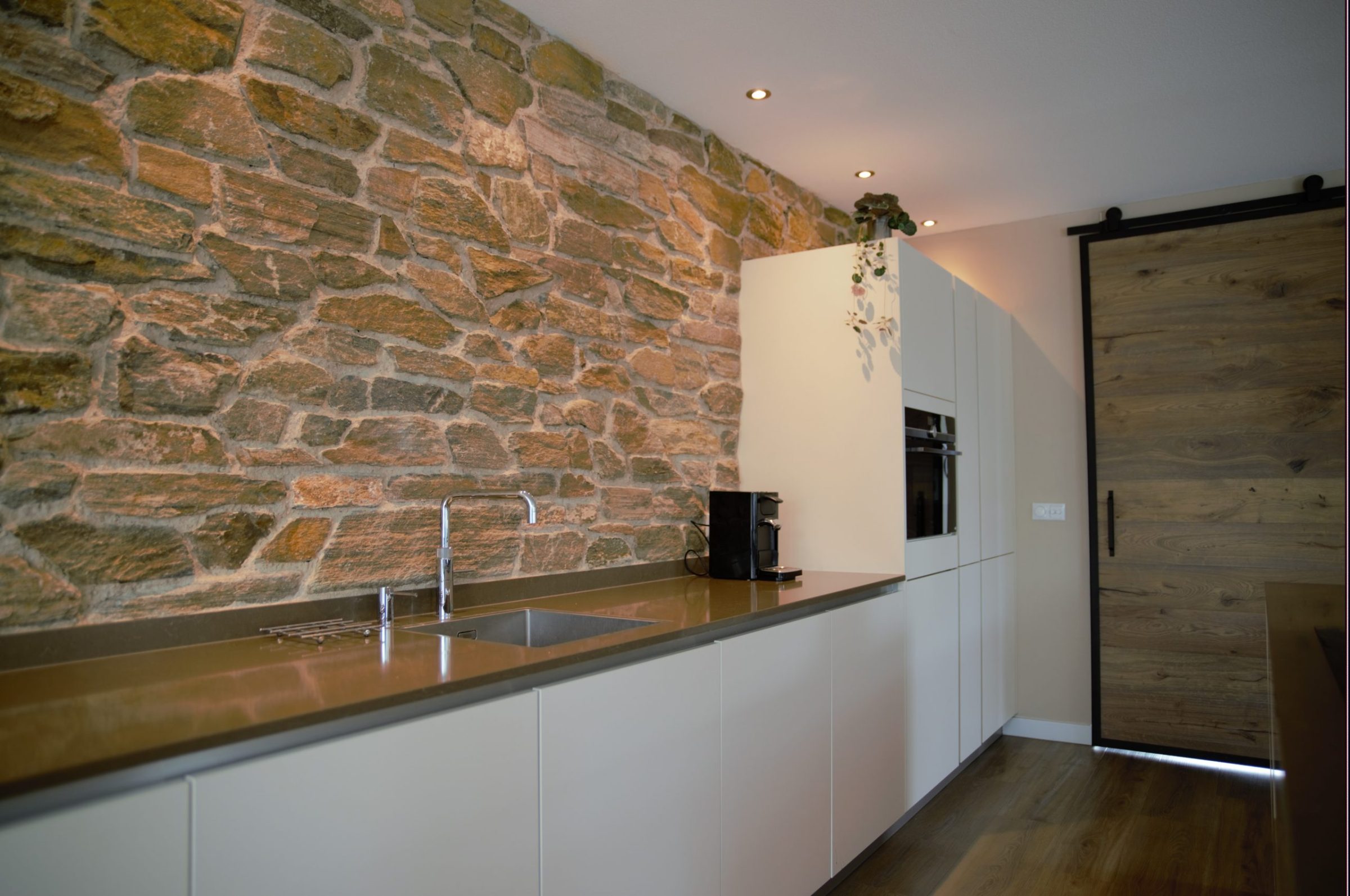 Keukenwand Rocks Brons