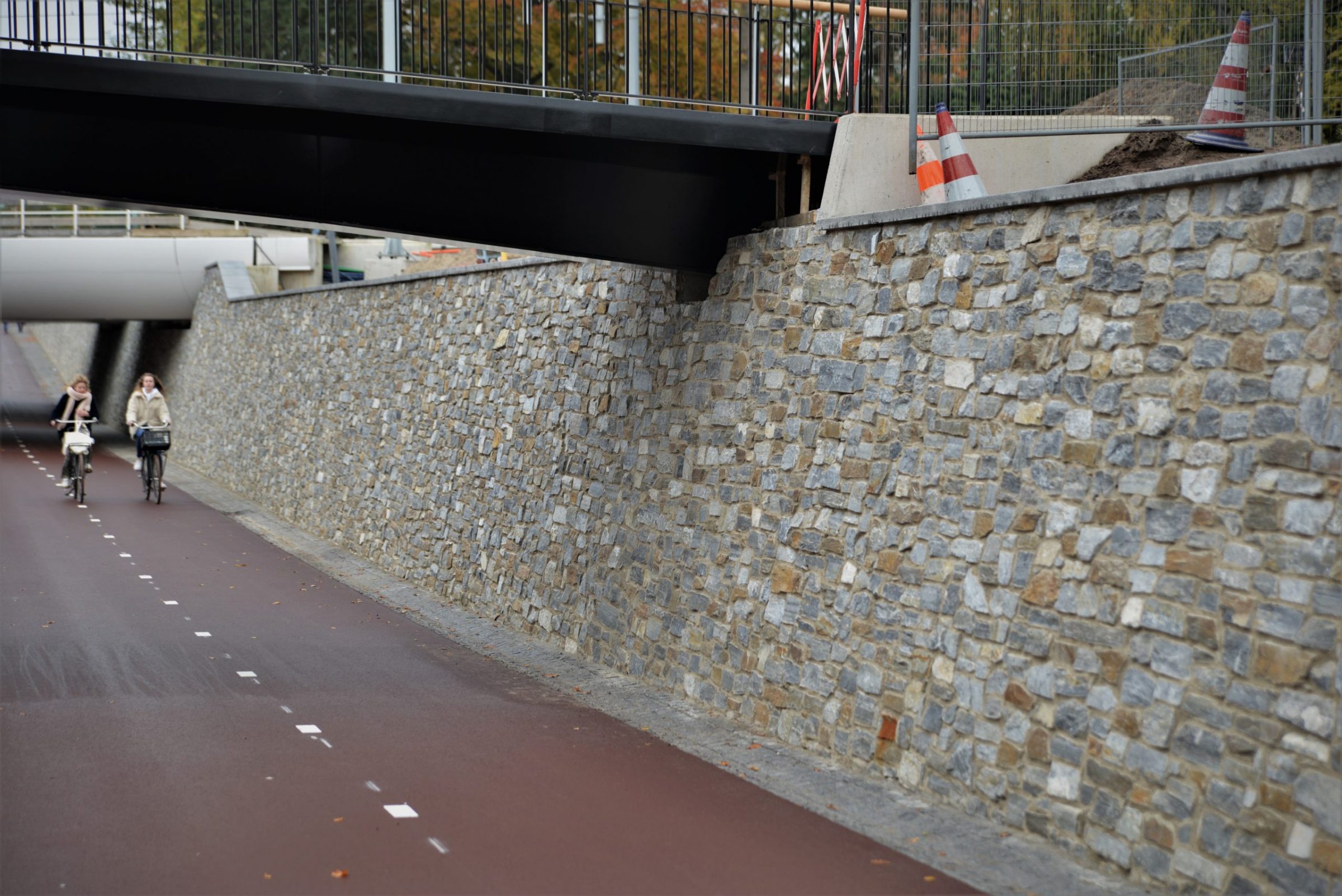 Steenstrips Mix lange wand