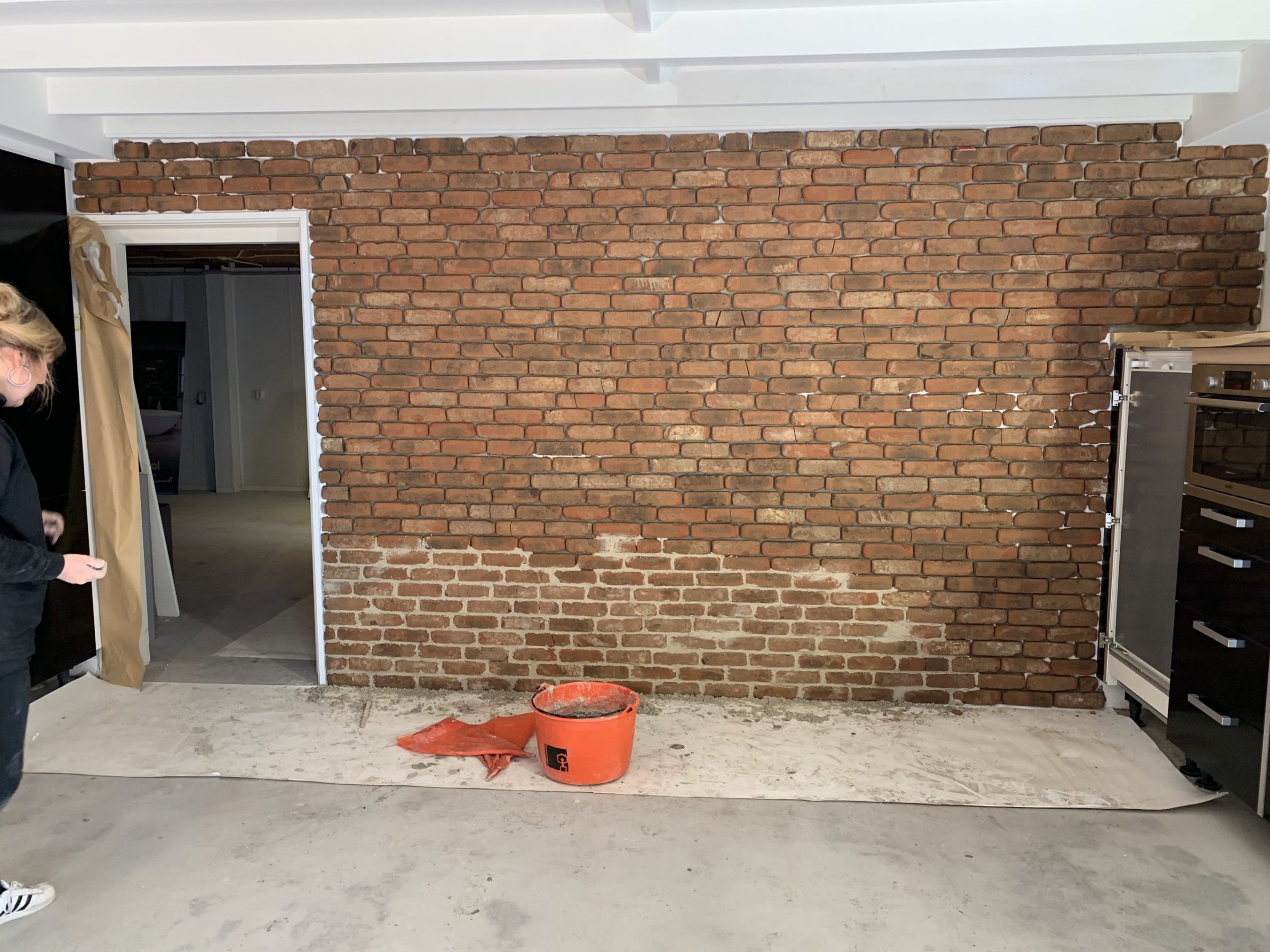 Bakstenen muur bij The Flagstone Company
