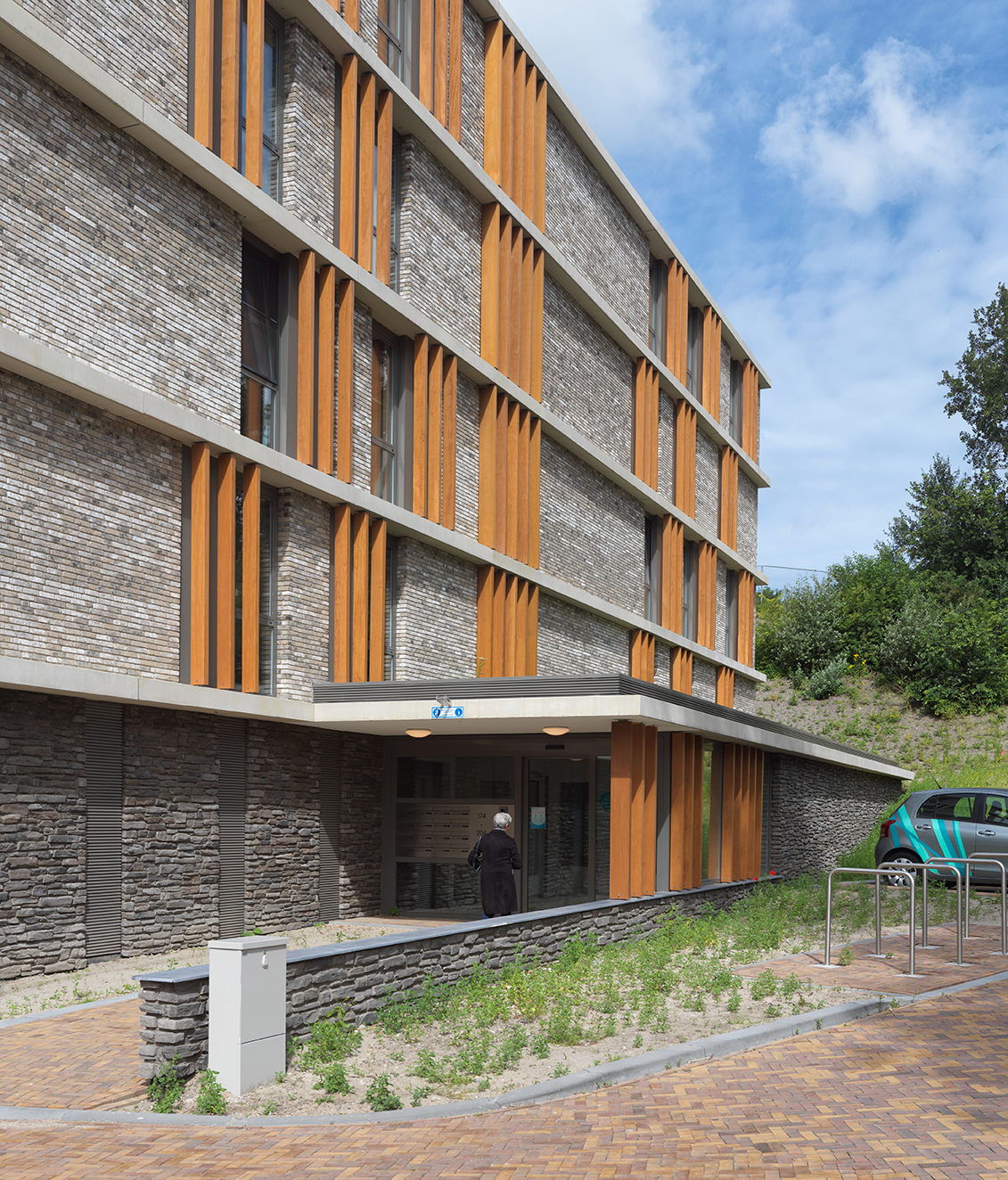 Geopietra Steenstrips Toce toegepast op de muur