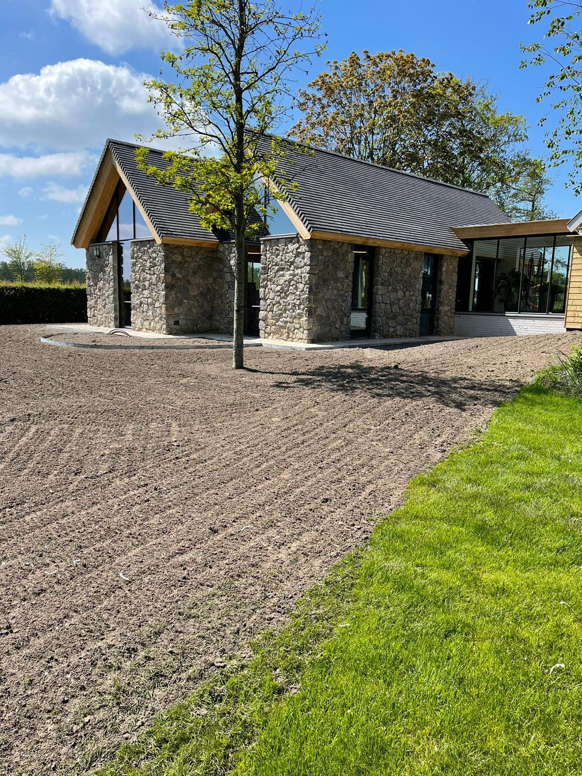 Wanden met Steenstrips - realisatie: STONE DSGN
