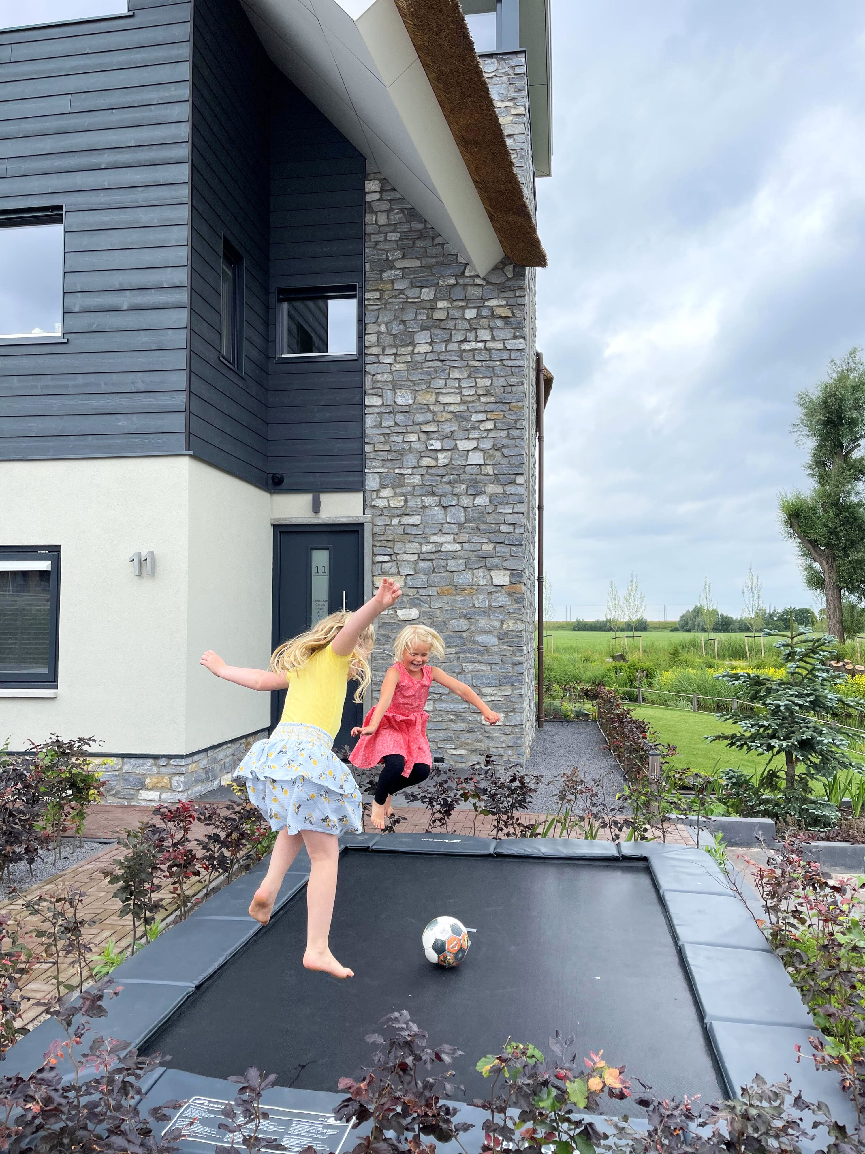 Buitenmuur met Rocks Blauw