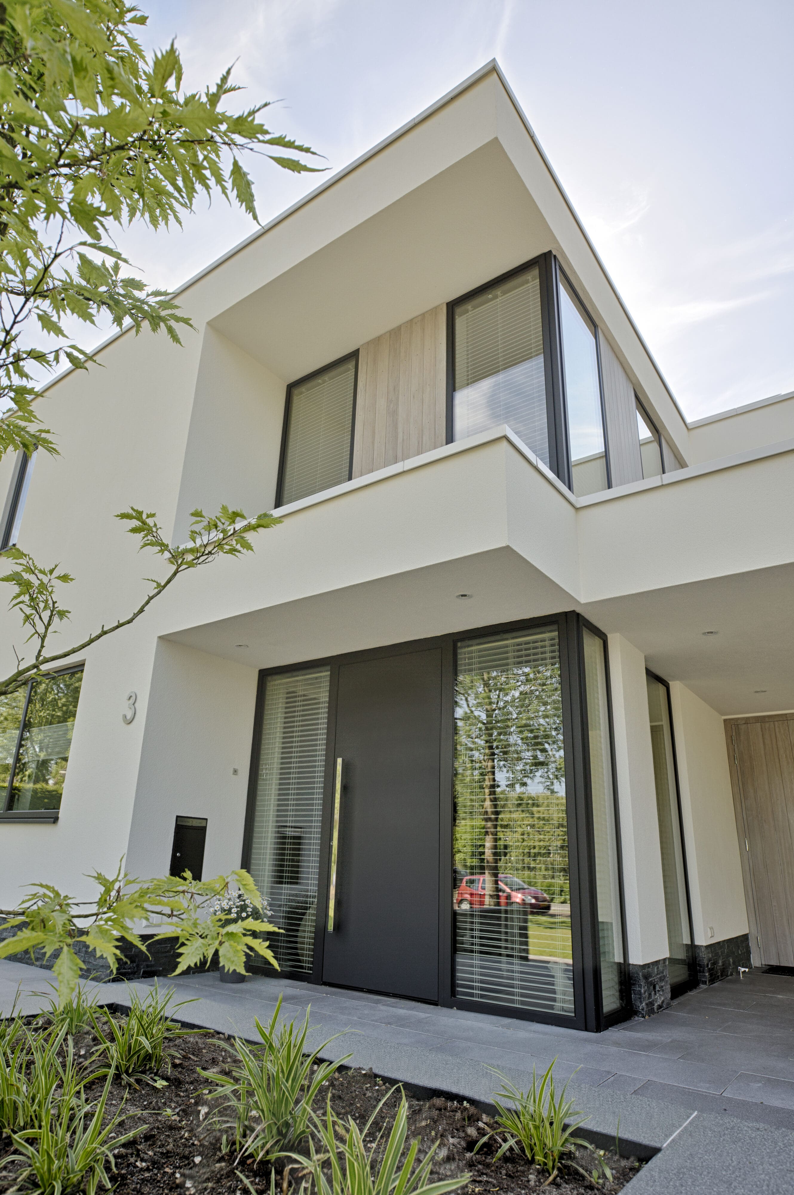 Mooie Zwart Kwartsiet Natuursteenstrips - Copyright: Van der Padt & Partners Architecten
