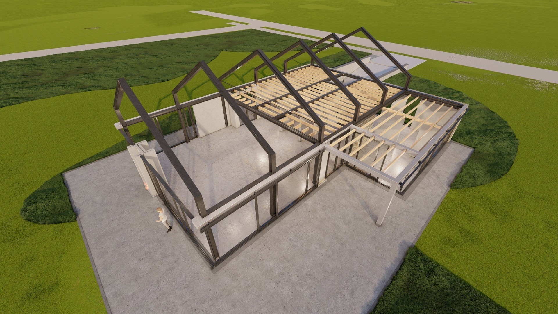 Schuurvilla met Steenstrips