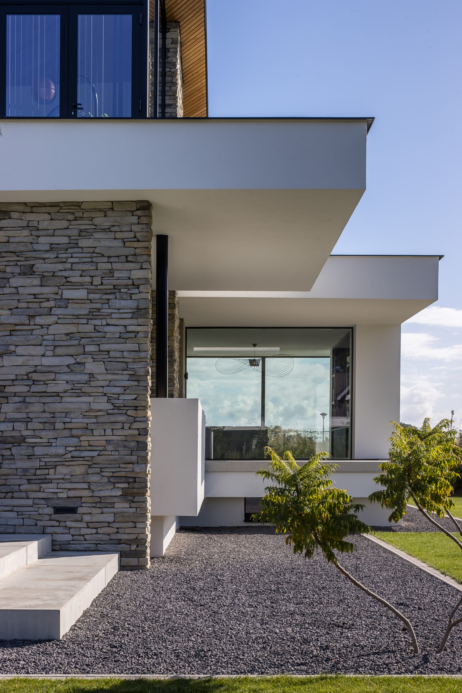 Architect: Bob Manders | Fotografie: Cafeine - voegloze Steenstrips wand