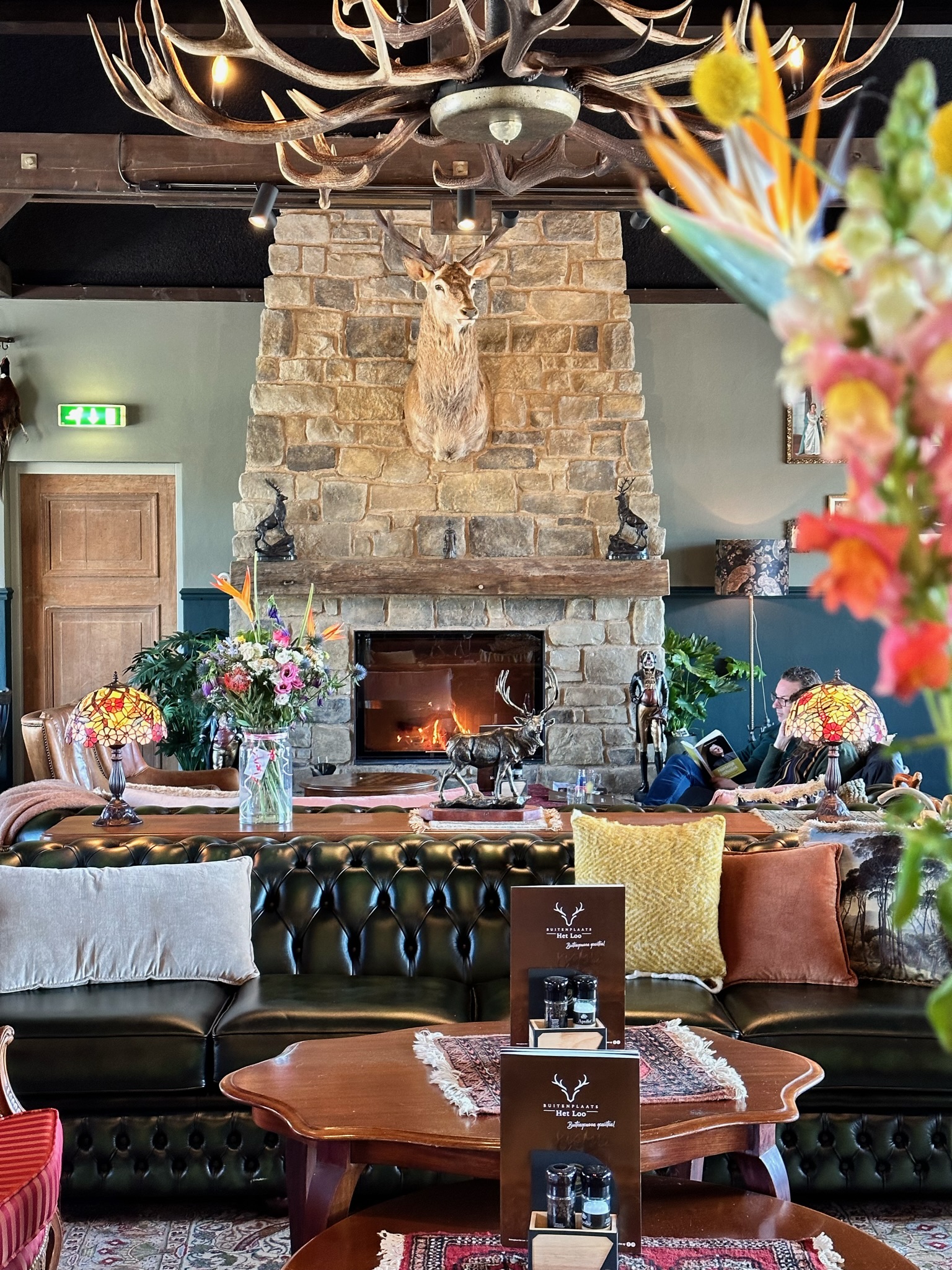 De Geopietra stenen 'Stino' geeft dit restaurant een authentieke sfeer
